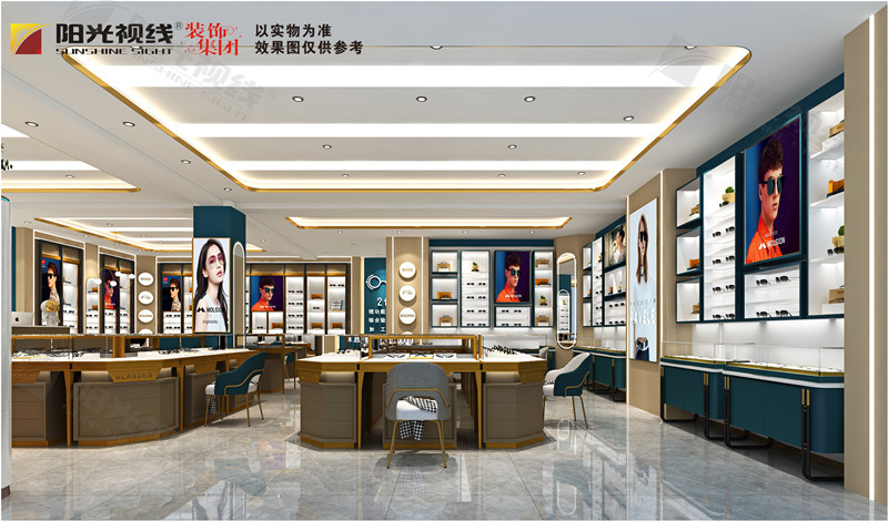 眼镜店装修效果图-阳光视线